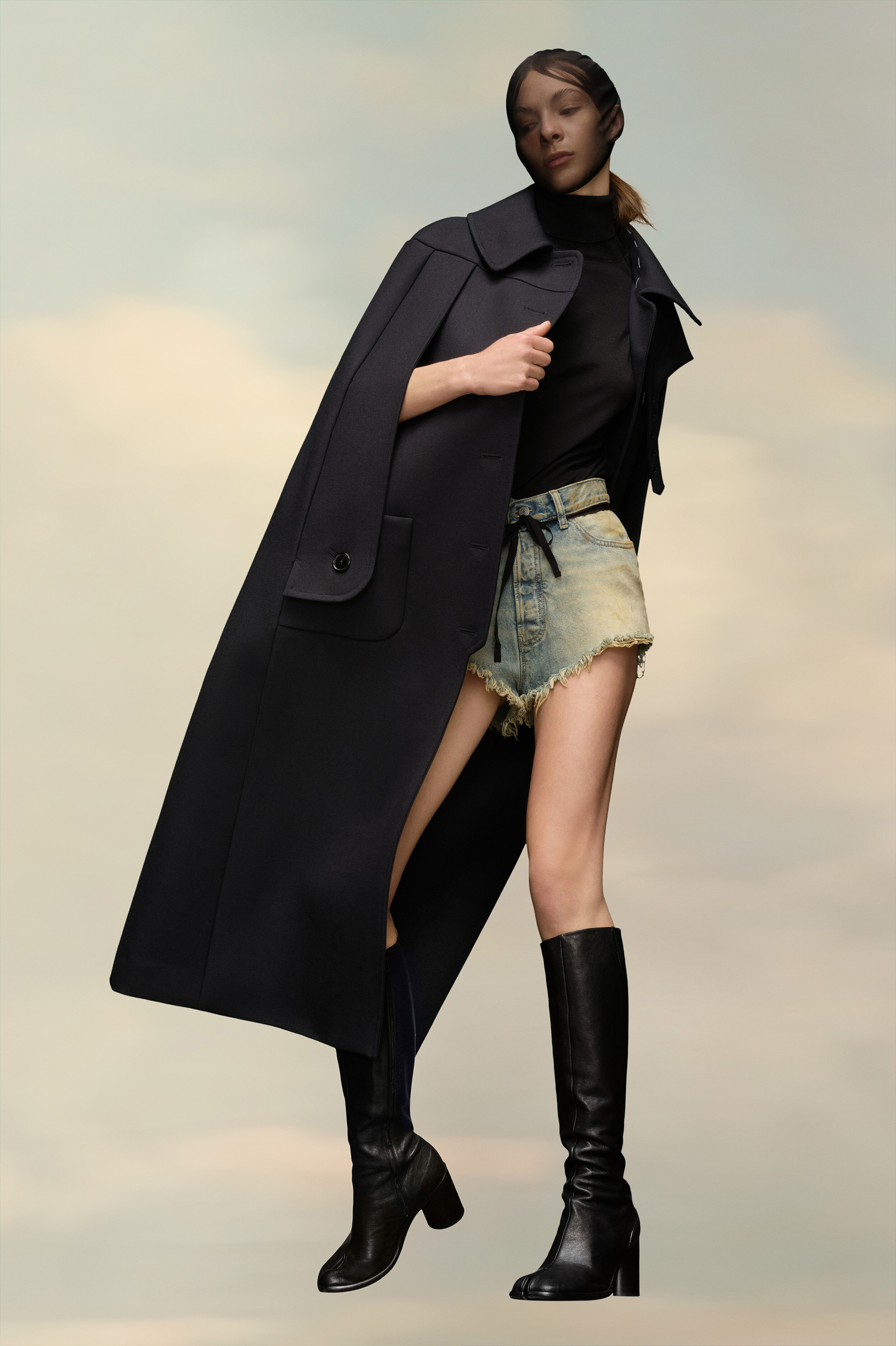 Merino Wool Cape Coat