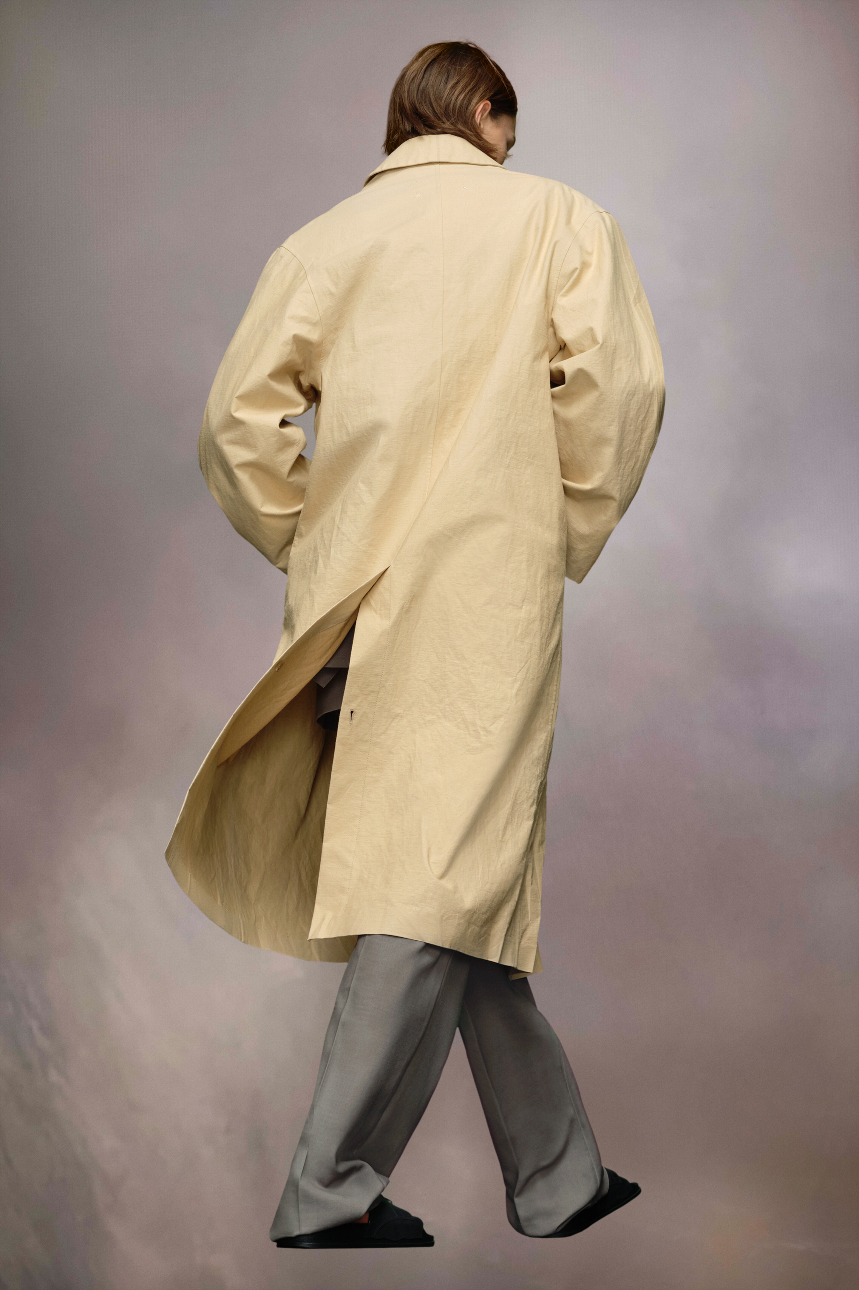 Utility cotton trench coat