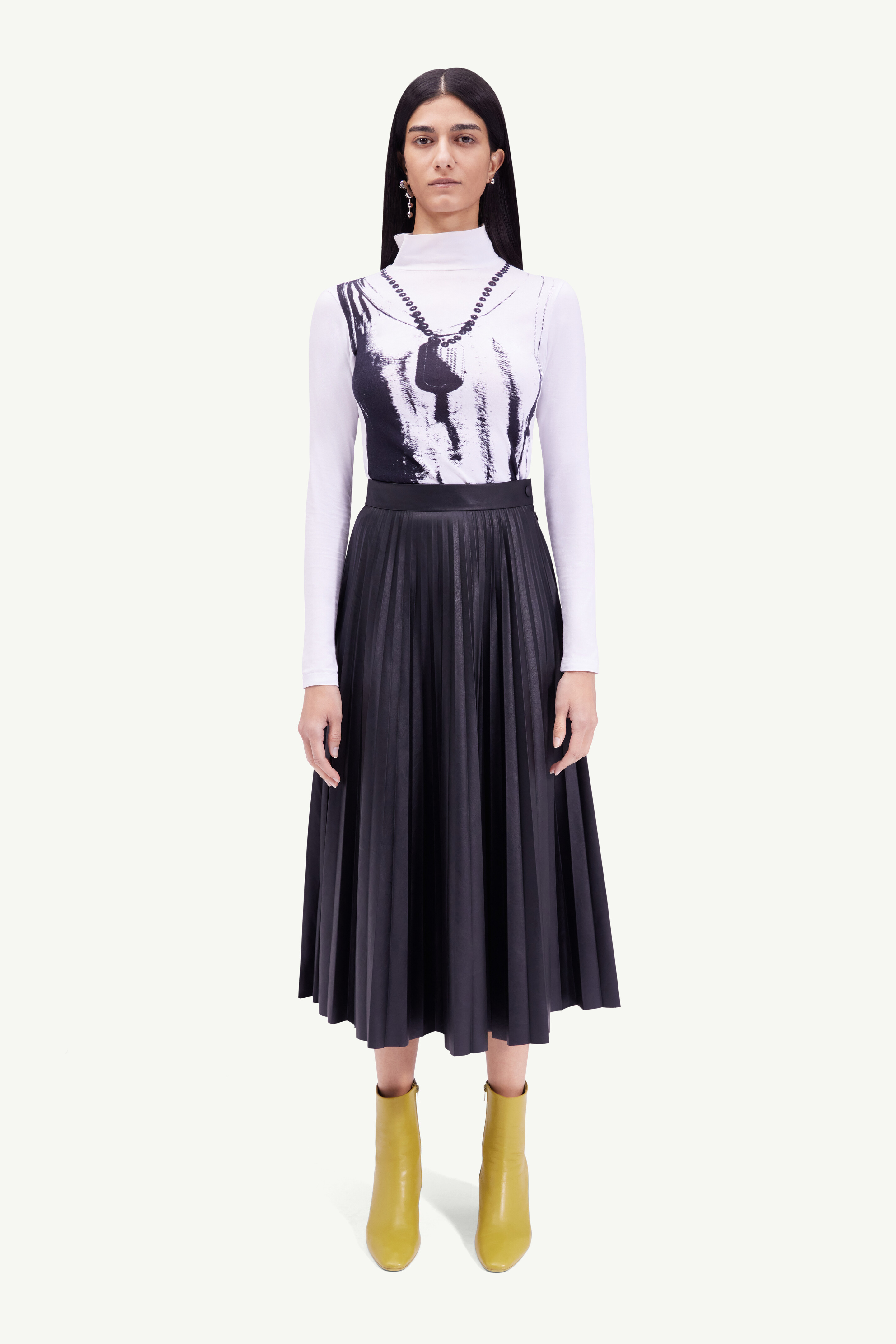 Pleated Midi Skirt | MM6 - Maison Margiela