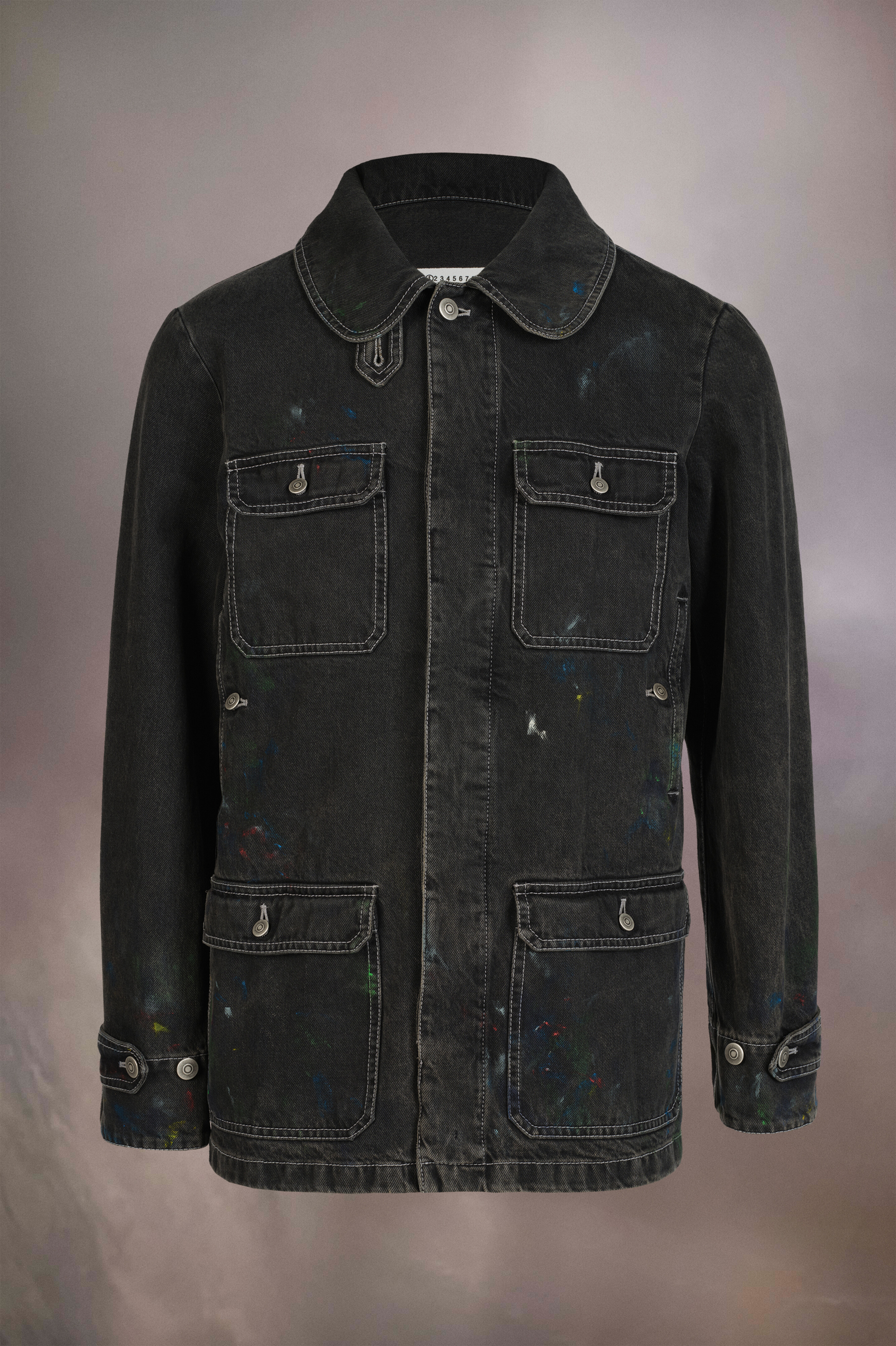 Paint denim jacket